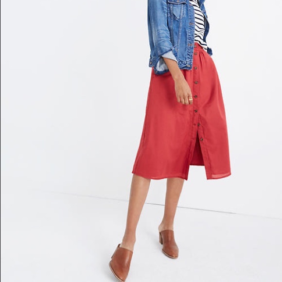 Madewell Dresses & Skirts - Madewell midi skirt 00 0 xs xxs cottagecore